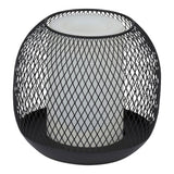 Grundig Solar Tafellamp - Zwarte Metalen Lantaarn - 13x14 cm - maximondo