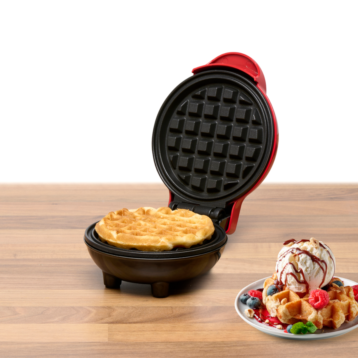 alpina Wafelmaker - Compact Wafelijzer - Anti-aanbaklaag - maximondo