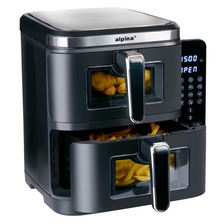 alpina Airfryer XXL - Heteluchtfriteuse 11L - 8 Personen - maximondo