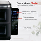 alpina Airfryer XXL - Heteluchtfriteuse 11L - 8 Personen - maximondo