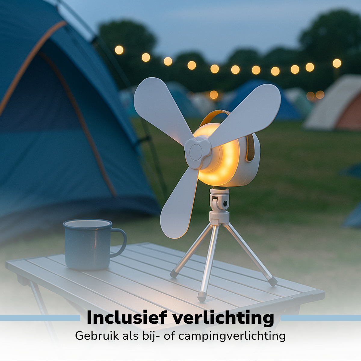 Lifetime Air Tafelventilator USB-C Oplaadbaar
