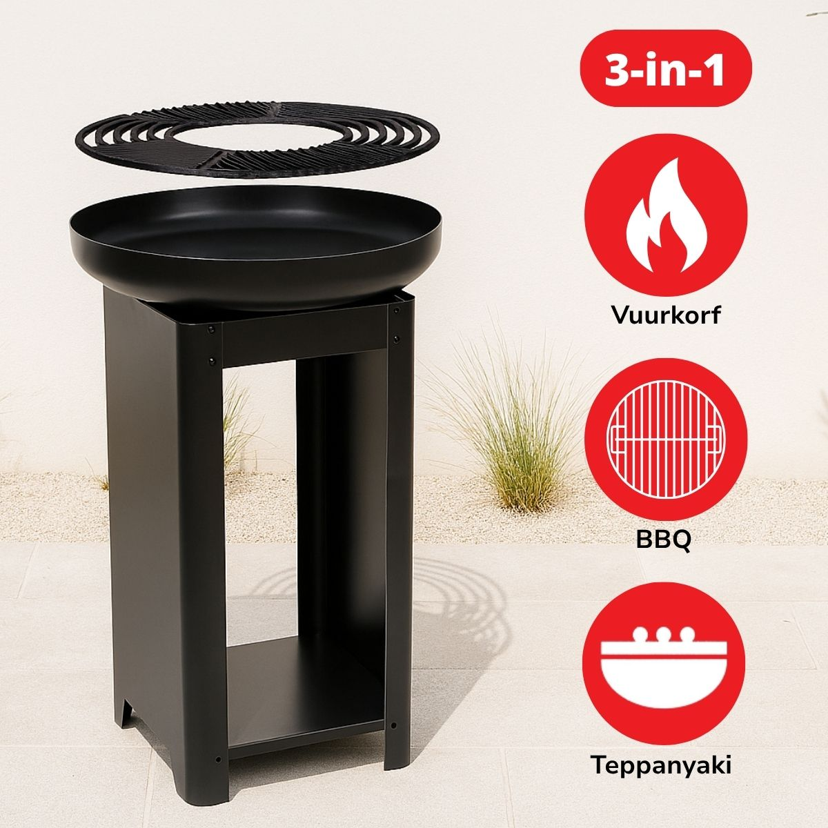 BBQ Collection 3in-1 Vuurkorf - maximondo