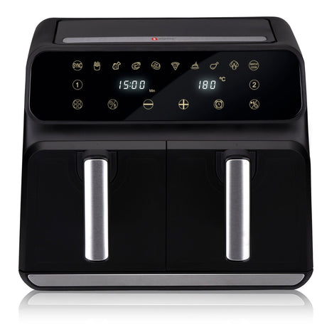 alpina Dubbele Airfryer XXL - Heteluchtfriteuse 2x4L - maximondo