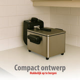 alpina Frituurpan 3 Liter - Friteuse 2000W - maximondo