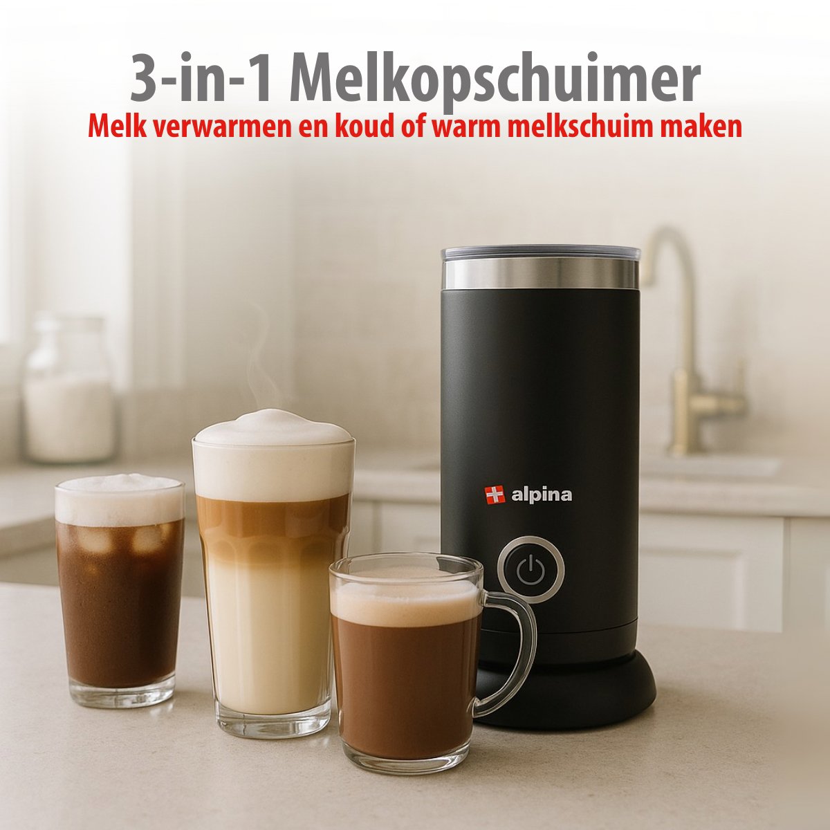 alpina Melkopschuimer Elektrisch 300ml - maximondo