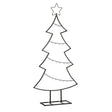 Mica Decorations Decoratie Kerstboom - L50 x B15 x H105 cm - maximondo