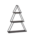 Mica Decorations Decoratie tray boom zwart 3 delig - l50xb14xh71cm - maximondo