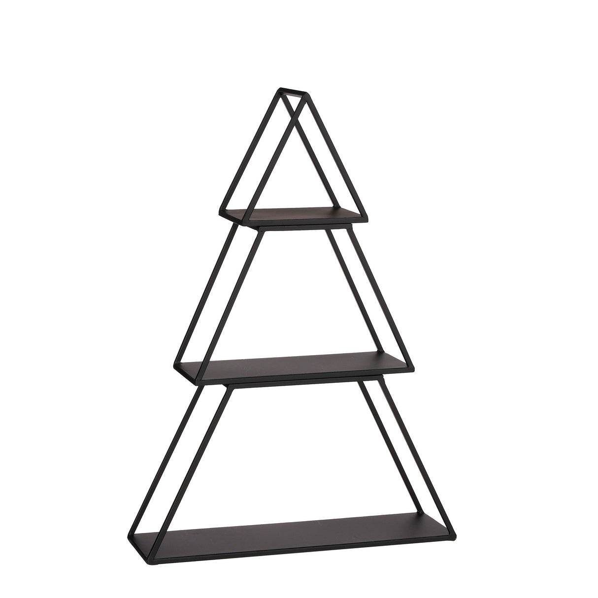 Mica Decorations Decoratie tray boom zwart 3 delig - l50xb14xh71cm - maximondo