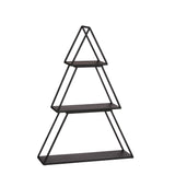 Mica Decorations Decoratie tray boom zwart 3 delig - l50xb14xh71cm - maximondo