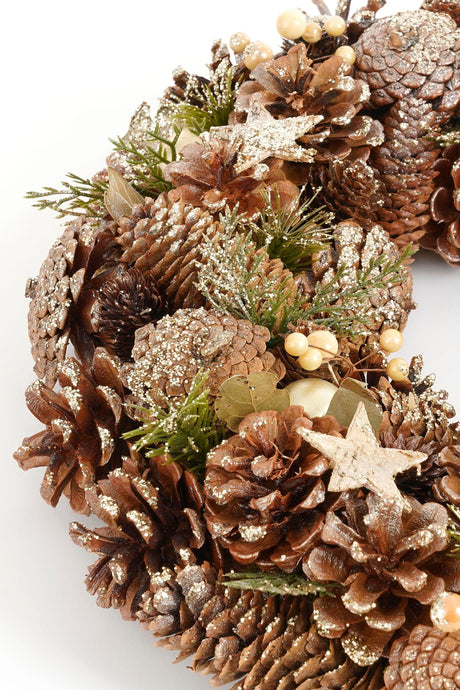 Mica Decorations Brant krans metalliek - h9xd45cm - maximondo