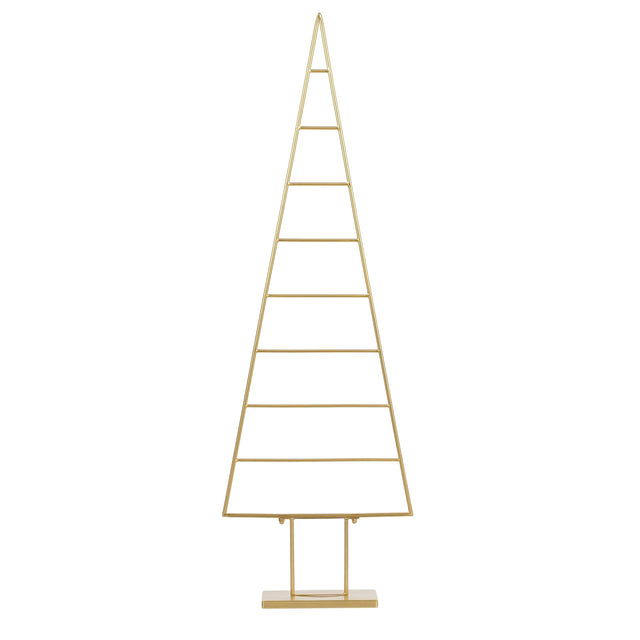 Mica Decorations Decoratie Kerstboom - L50 x B15 x H152 cm - Metaal - Goud - maximondo