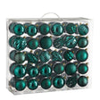 Mica Decorations Boom decoratie onbreekbaar petrol 60 stuks - d7cm - maximondo
