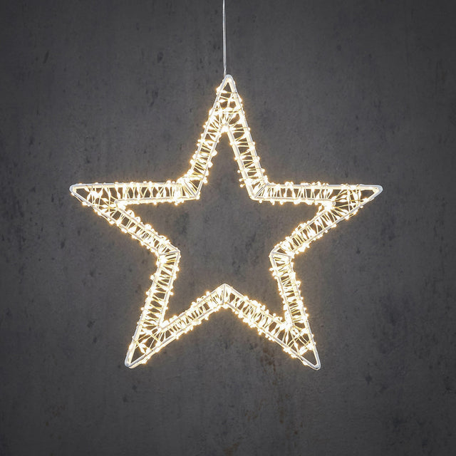 Luca Lighting Ster wit warm wit 800led IP44 en timer - d36cm - maximondo