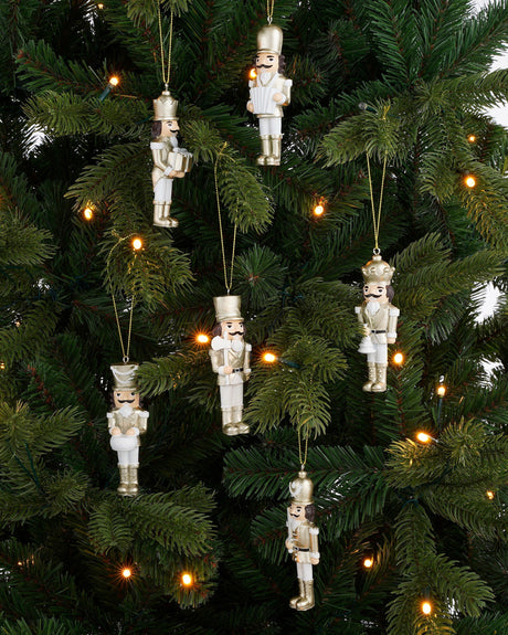 Mica Decorations Ornament notenkraker goud 6 stuks - l4xw2xh10,5cm - maximondo