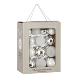 Mica Decorations Bal glas wit 26 stuks - d7cm - maximondo