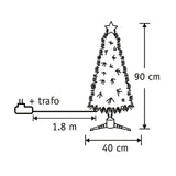 Luca Lighting Mercury boom fibre optic groen warm wit 95led 8 function controller - h90xd40cm - maximondo