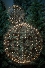 Luca Lighting Bal klassiek wit 400led IP44 met timer - d60cm - maximondo