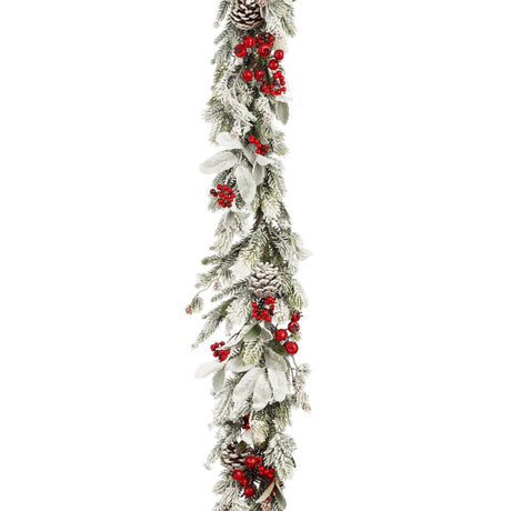 Mica Decorations Belfort slinger groen frosted - l178xb15xh9cm - maximondo
