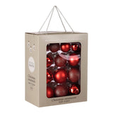 Mica Decorations Bal glas rood 26 stuks - d7cm - maximondo