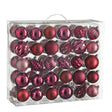 Mica Decorations Boom decoratie onbreekbaar fuchsia 60 stuks - d7cm - maximondo