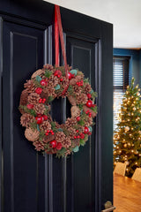 Mica Decorations Landon krans bruin - h9xd45cm - maximondo