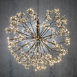 Luca Lighting Bal led zwart klassiek wit 2050led IP44 en timer - d70cm - maximondo