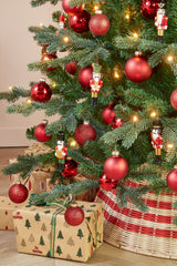 Mica Decorations Ornament notenkraker rood 6 stuks - l4xw2xh10,5cm - maximondo