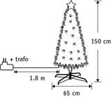 Luca Lighting Mercury boom fibre optic groen warm wit 185led 8 function controller - h150xd65cm - maximondo