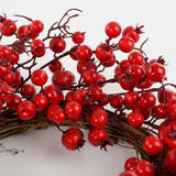 Mica Decorations Krans bessen rood - h10xd40cm - maximondo