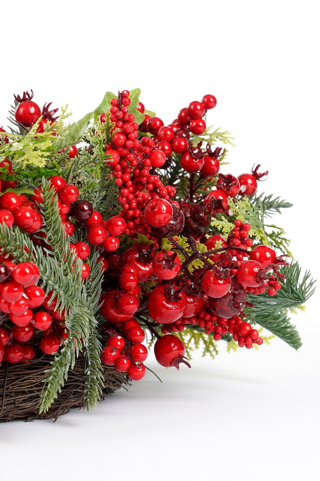 Mica Decorations Norah krans rood - h13xd50cm - maximondo
