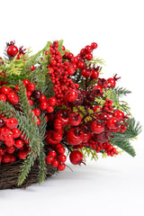 Mica Decorations Norah krans rood - h13xd50cm - maximondo