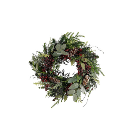 Mica Decorations Bodi kerstkrans bordeaux - H11 x Ø40cm - maximondo