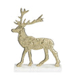Mica Decorations Decoratie hert champagne - l20xb5xh27cm - maximondo