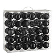 Mica Decorations Boom decoratie onbreekbaar zwart 60 stuks - d7cm - maximondo