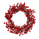 Mica Decorations Krans bessen rood - h10xd50cm - maximondo