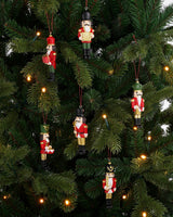 Mica Decorations Ornament notenkraker rood 6 stuks - l4xw2xh10,5cm - maximondo