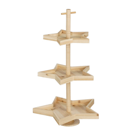 Mica Decorations Decoratie etagere bruin FSC 100% - l30xb29xh52cm - maximondo