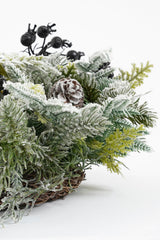 Mica Decorations Vesper krans zwart - h13xd50cm - maximondo
