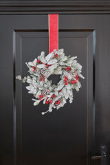Mica Decorations Belfort krans groen frosted - h11xd40cm - maximondo