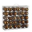 Mica Decorations Boom decoratie onbreekbaar bruin 60 stuks - d7cm - maximondo