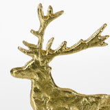 Mica Decorations Decoratie hert champagne - l20xb5xh27cm - maximondo