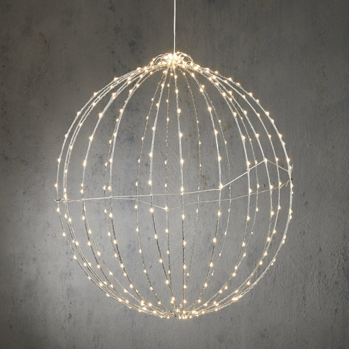 Luca Lighting Bal klassiek wit 400led IP44 met timer - d60cm - maximondo