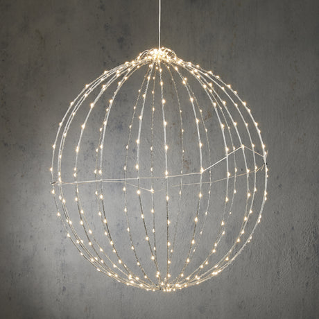 Luca Lighting Bal klassiek wit 400led IP44 met timer - d60cm - maximondo