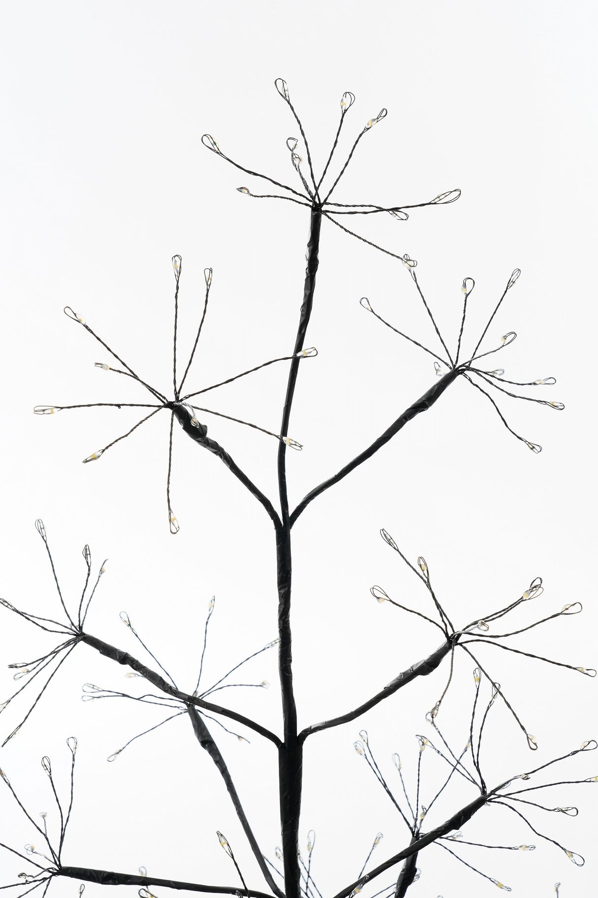 Luca Lighting Boom led zwart klassiek wit 1500led IP44 en timer - h150xd70cm - maximondo