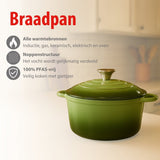 alpina Braadpan – Braadpan Inductie met Deksel 3,8 L Ø 24 cm - maximondo
