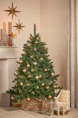 House of Seasons Boom decoratie onbreekbaar koper 60 stuks - d7cm - maximondo