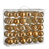 House of Seasons Boom decoratie onbreekbaar koper 60 stuks - d7cm - maximondo