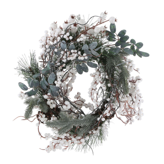 House of Seasons Hardy krans groen - h10xd40cm - maximondo