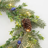 House of Seasons Krans led groen 15L TIPS 84 battery operated - h7xd42cm - maximondo