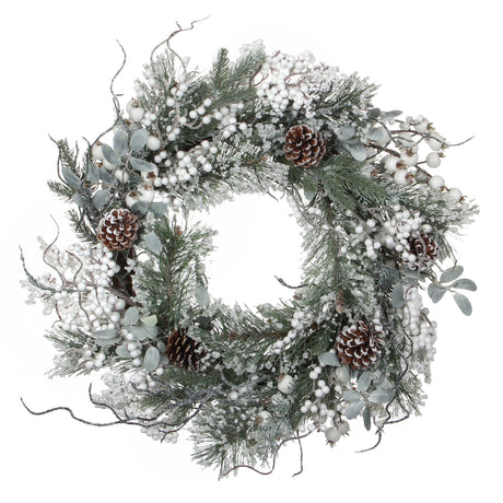 House of Seasons Hardy krans groen - h12xd50cm - maximondo